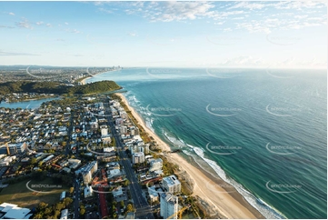 Sunrise Aerial Photo Palm Beach QLD Aerial Photography
