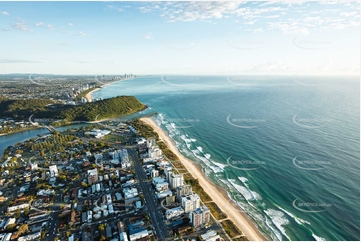 Sunrise Aerial Photo Palm Beach QLD Aerial Photography