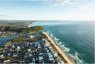 Sunrise Aerial Photo Palm Beach QLD Aerial Photography