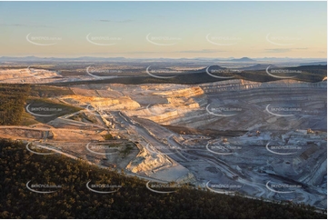 Boggabri Coal Mine at Sunset NSW Aerial Photography