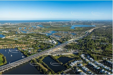 Hope Island Train Station QLD Aerial Photography