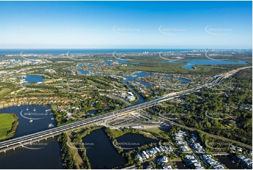Hope Island Train Station QLD Aerial Photography