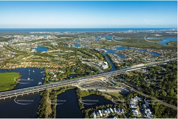 Hope Island Train Station QLD Aerial Photography