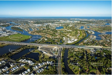 Hope Island Train Station QLD Aerial Photography