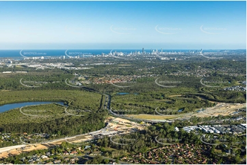 Coomera Connector Construction Helensvale QLD Aerial Photography