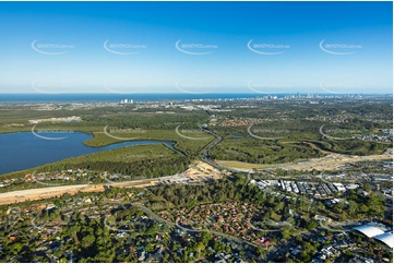 Coomera Connector Construction Helensvale QLD Aerial Photography
