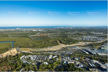 Coomera Connector Construction Helensvale QLD Aerial Photography