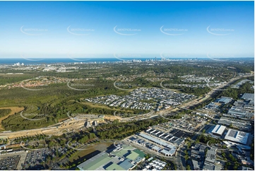 Coomera Connector Construction Helensvale QLD Aerial Photography
