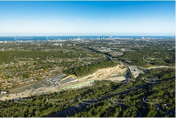 Coomera Connector Construction Arundel QLD Aerial Photography