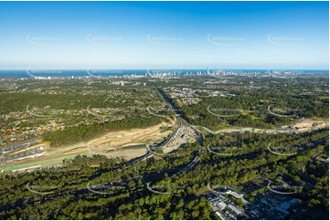 Coomera Connector Construction Arundel QLD Aerial Photography