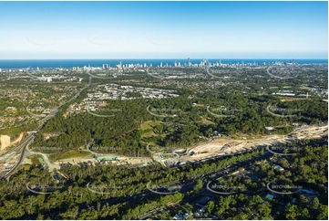 Coomera Connector Construction Molendinar QLD Aerial Photography