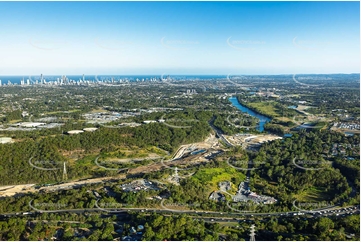 Coomera Connector Construction Molendinar QLD Aerial Photography