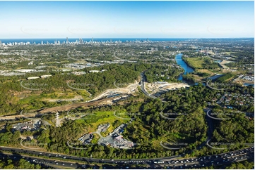 Coomera Connector Construction Molendinar QLD Aerial Photography