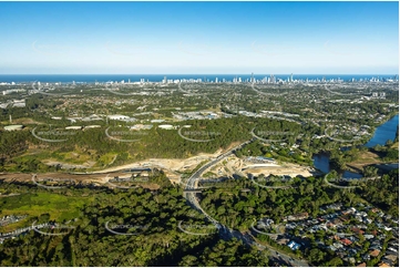 Coomera Connector Construction Molendinar QLD Aerial Photography