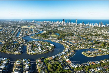 Aerial Photo Broadbeach Waters QLD Aerial Photography