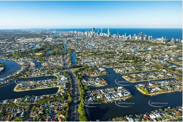 Aerial Photo Broadbeach Waters QLD Aerial Photography