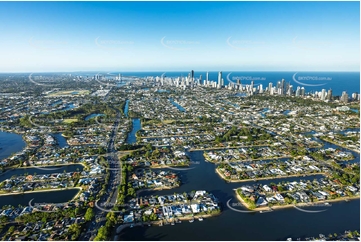 Aerial Photo Broadbeach Waters QLD Aerial Photography