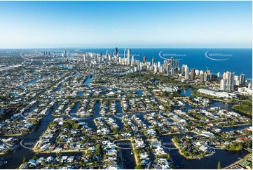 Aerial Photo Broadbeach Waters QLD Aerial Photography