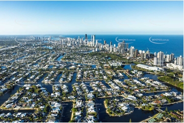 Aerial Photo Broadbeach Waters QLD Aerial Photography