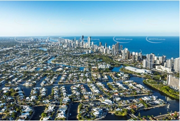 Aerial Photo Broadbeach Waters QLD Aerial Photography