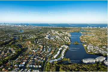 Aerial Photo Varsity Lakes QLD Aerial Photography