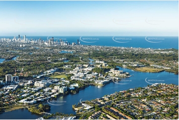 Aerial Photo Varsity Lakes QLD Aerial Photography