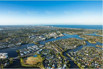 Aerial Photo Varsity Lakes QLD Aerial Photography