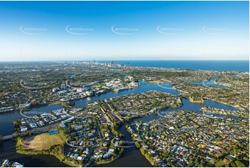 Aerial Photo Varsity Lakes QLD Aerial Photography