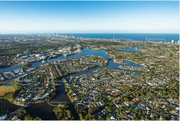 Aerial Photo Varsity Lakes QLD Aerial Photography