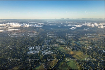 Sunrise Aerial Photo Chambers Flat QLD Aerial Photography