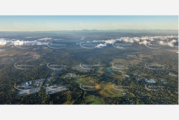 Sunrise Aerial Photo Chambers Flat QLD Aerial Photography