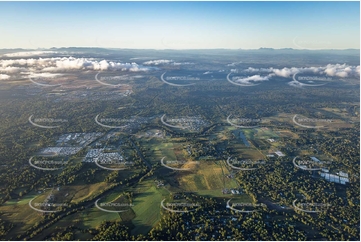 Sunrise Aerial Photo Chambers Flat QLD Aerial Photography