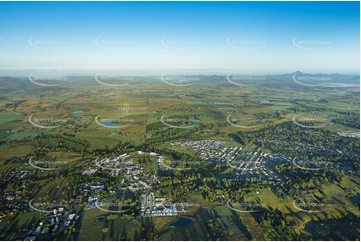 Early Morning Aerial Photo Beaudesert QLD Aerial Photography