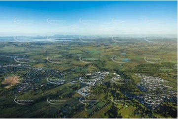 Early Morning Aerial Photo Beaudesert QLD Aerial Photography