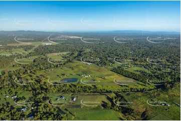 Early Morning Aerial Photo Chambers Flat QLD Aerial Photography