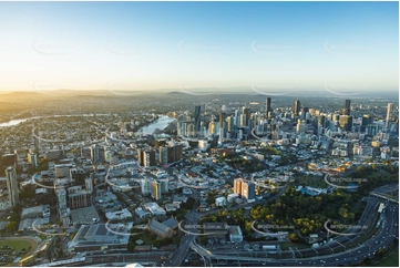 Early Morning Fortitude Valley QLD Aerial Photography