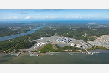 Australia Pacific LNG Curtis Island QLD Aerial Photography