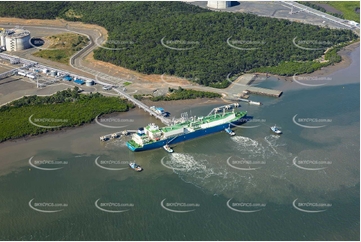 Queensland Curtis LNG Curtis Island QLD Aerial Photography