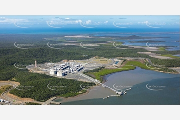 Santos GLNG Curtis Island QLD Aerial Photography