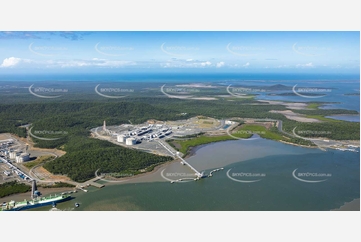 Santos GLNG Curtis Island QLD Aerial Photography