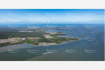 Santos GLNG Curtis Island QLD Aerial Photography