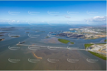 Wiggins Island Coal Export Terminal Jetty QLD Aerial Photography
