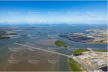 Wiggins Island Coal Export Terminal Jetty QLD Aerial Photography