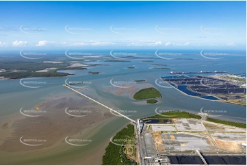 Wiggins Island Coal Export Terminal Jetty QLD Aerial Photography