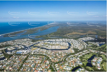 Aerial Photo Pelican Waters QLD Aerial Photography