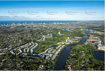 Royal Pines Benowa QLD Aerial Photography