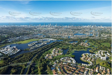 Palm Meadows Carrara QLD Aerial Photography