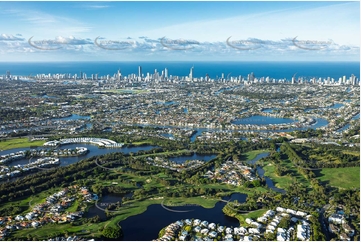 Palm Meadows Carrara QLD Aerial Photography