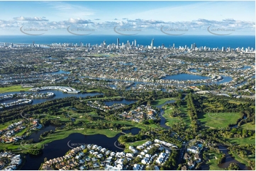 Palm Meadows Carrara QLD Aerial Photography