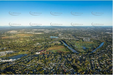 Logan River at Bethania QLD Aerial Photography